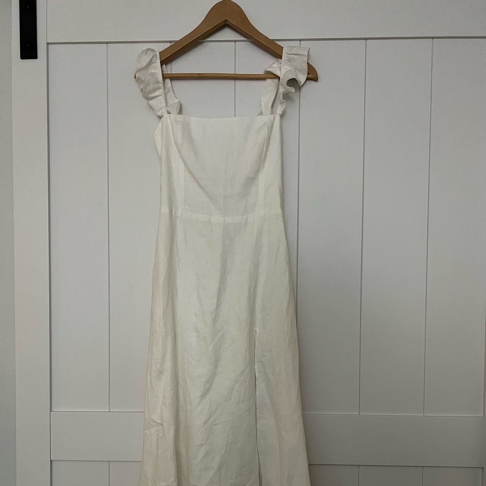 Reformation Dress - White Linen Brand New